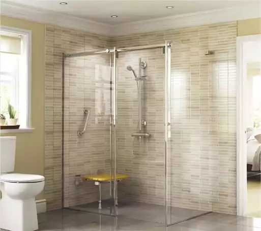 level access showers