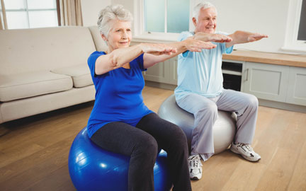 How the elderly can keep active at home