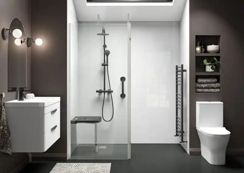 walk-in showers