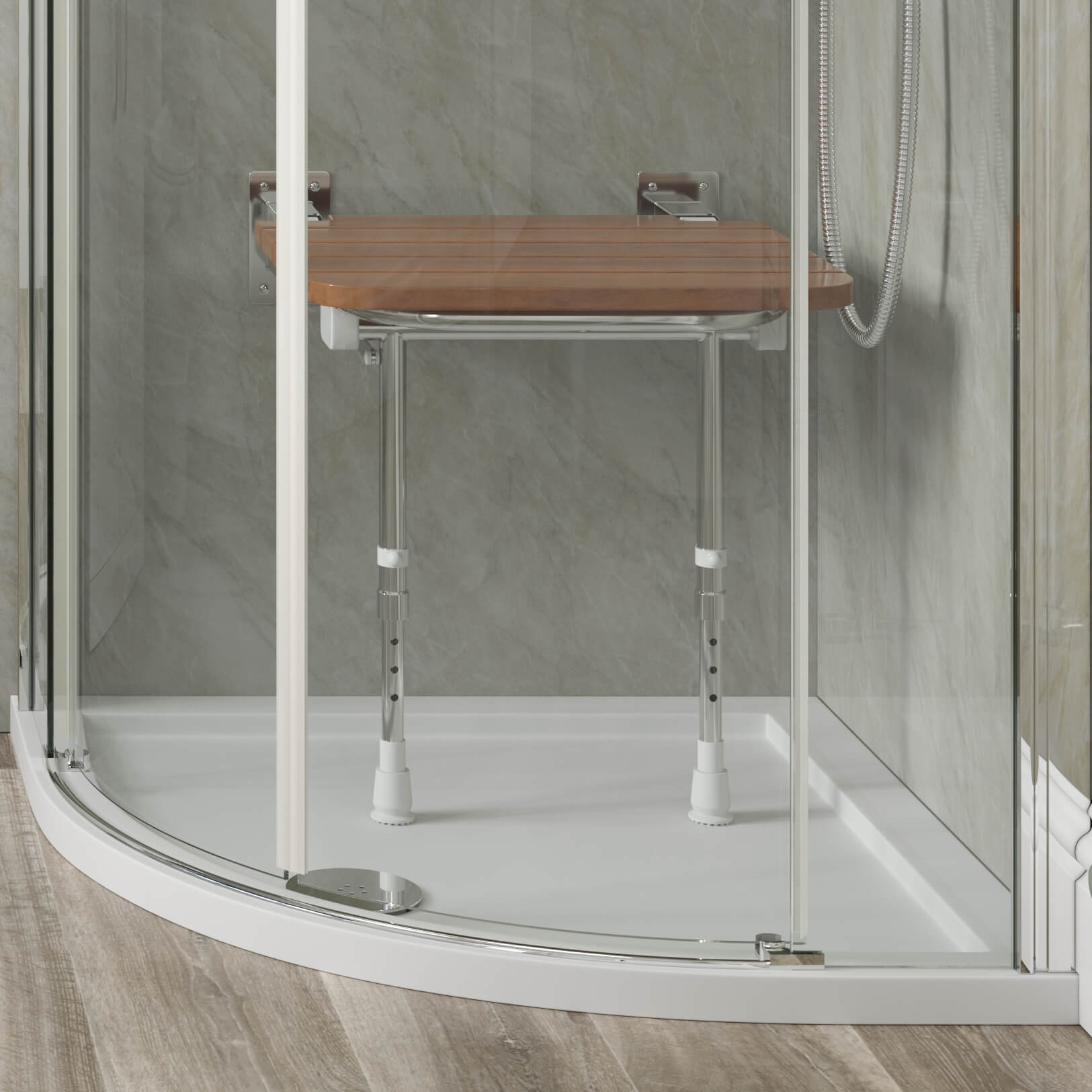 The Richmond Quadrant Wooden Folding Seat